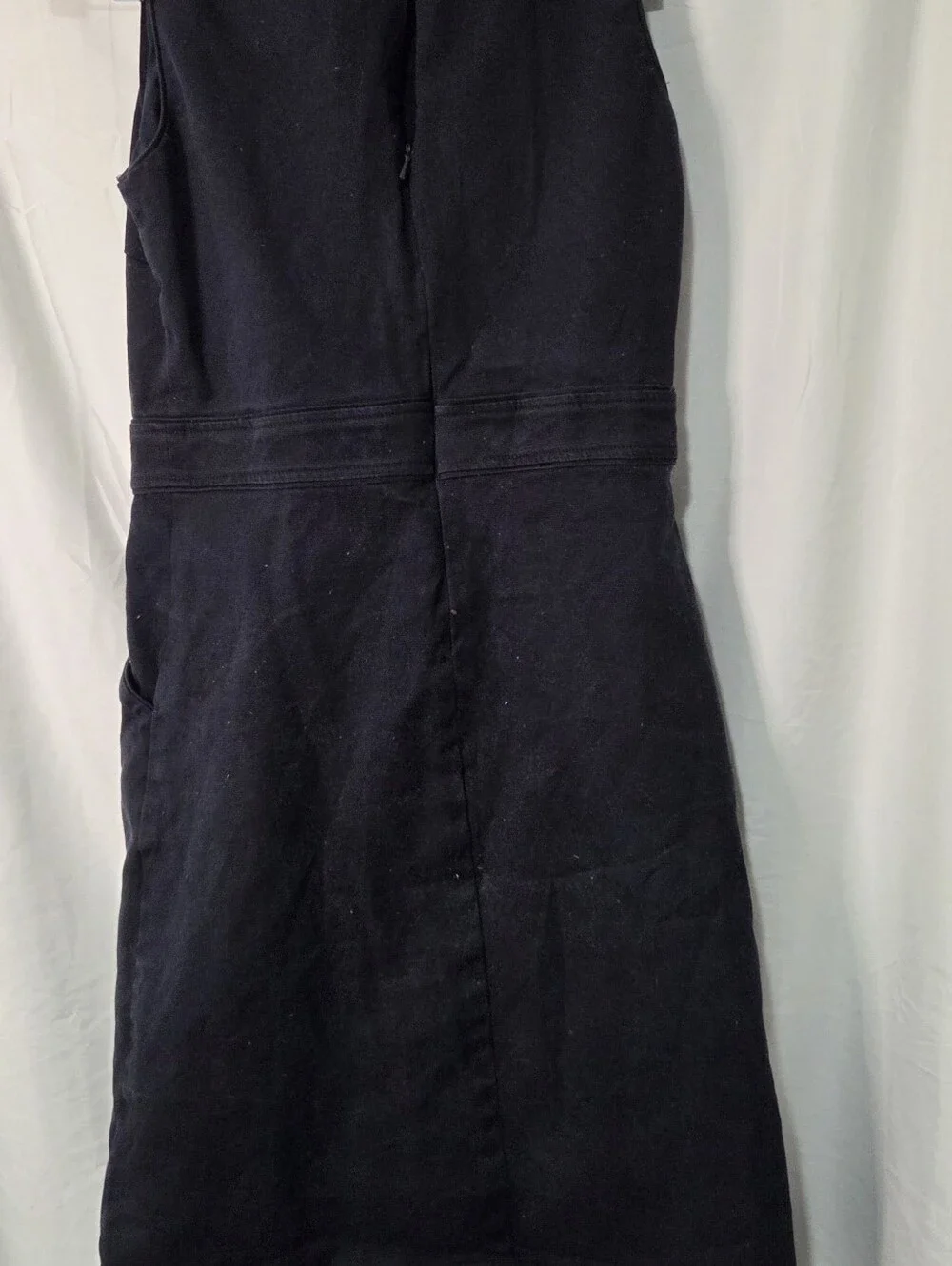 Tory Burch Black Sleeveless Midi Sheath Dress